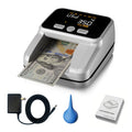 Portable Counterfeit Money Detector with MG/UV/IR Detection | 2.8" LED Display & Compact Design for USD, EUR | Rechargeable Battery for Home, Travel, Retail Business