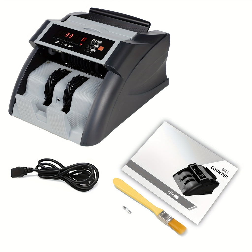 XR598e Multiple Counting Modes MG/UV Detection Single Denomination Bill Counter, 1000 Bills/Min, Gray, 1