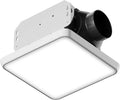 Fitop Bathroom Exhaust Fan with Light, 110 CFM Ultra Quiet 1.0 Sones Bathroom Vent Fan, Nightlight & 1300LM LED Light 2700K/4000K/6500K, Light Memory Function, ETL Certified – White, 7 Inch